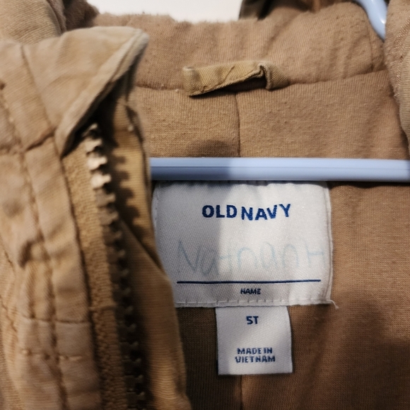Kids Old Navy Comfy Heavy Khaki Coat. Classic Versatile Warm Multi‎ use. 5T - Picture 6 of 8